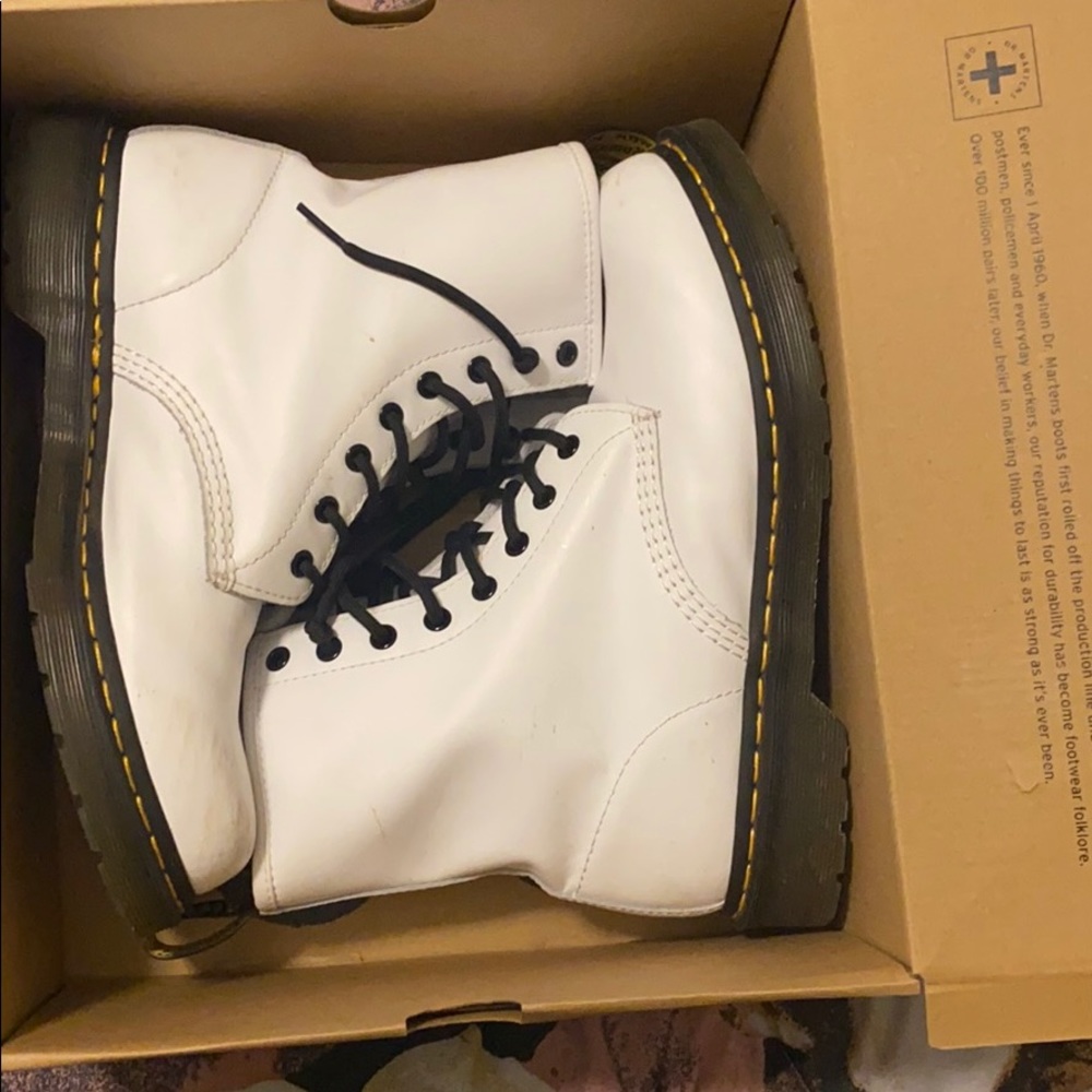 Dr. Martin’s white combat boot